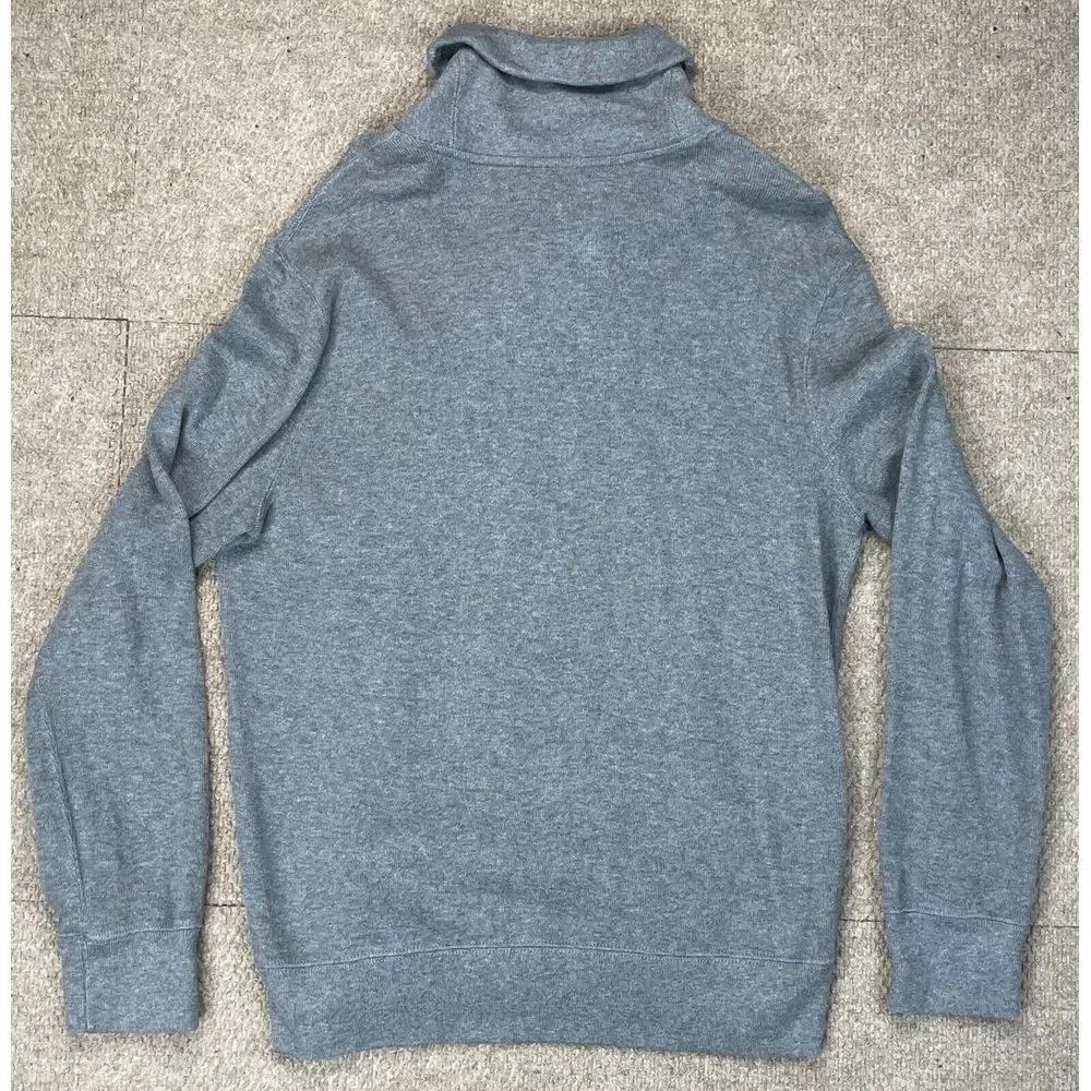 Polo by Ralph Lauren Men's Shawl Neck Collar Gray Long Sleeve Sweater Size Large